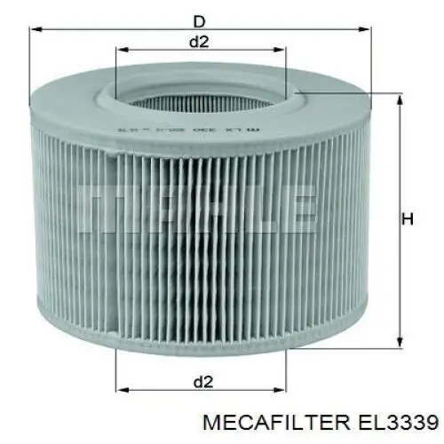 EL3339 Mecafilter filtro de aire