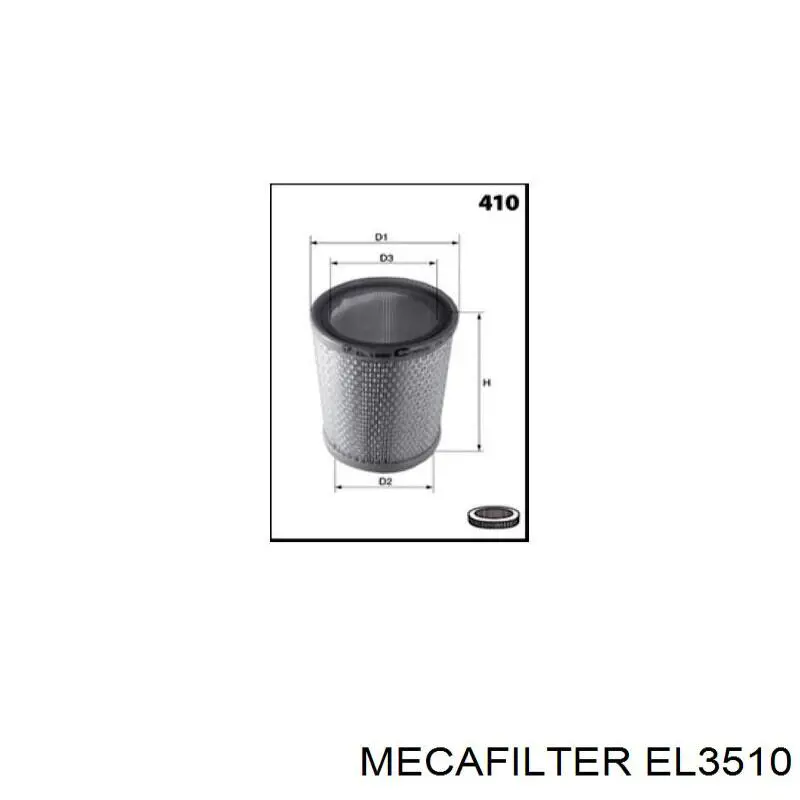 EL3510 Mecafilter filtro de aire