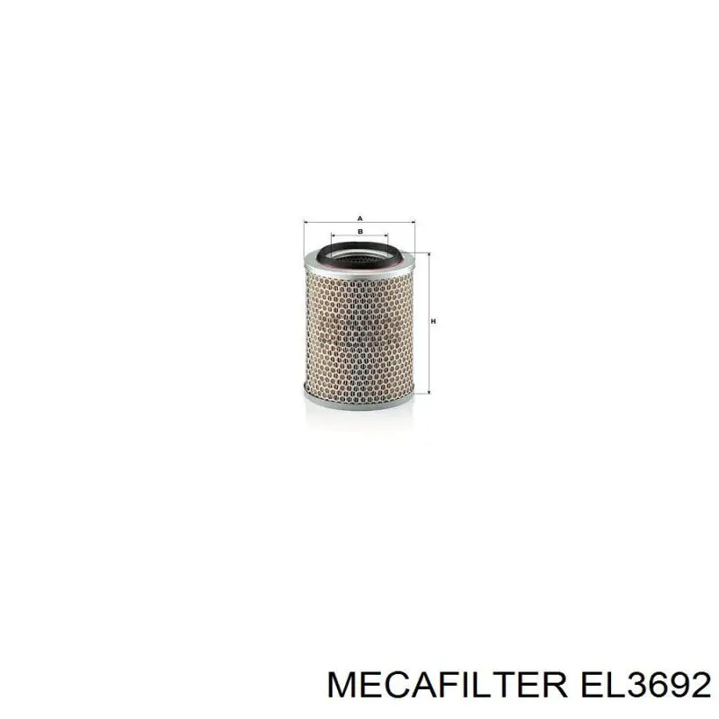 Filtro de aire EL3692 Mecafilter