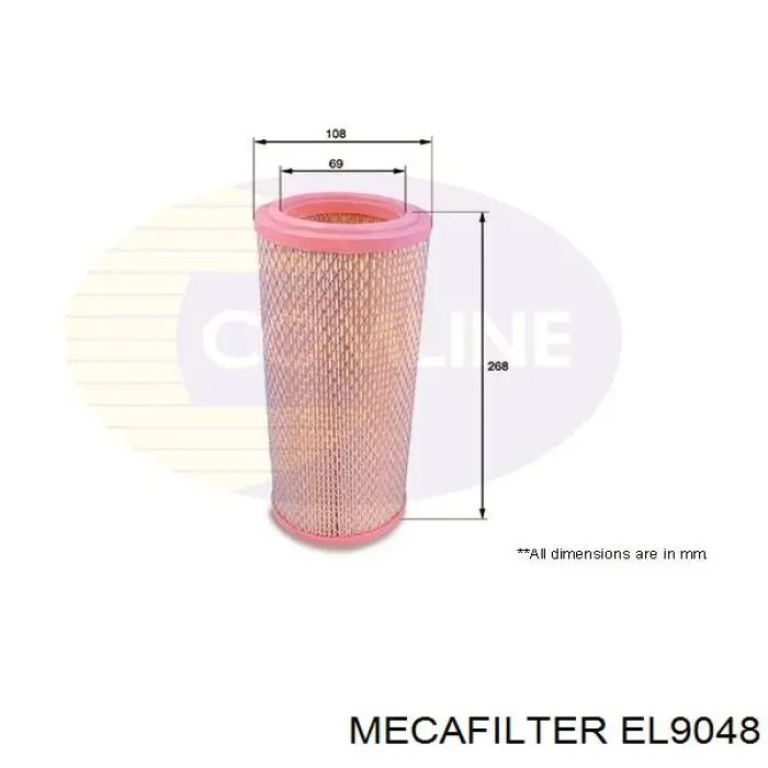 EL9048 Mecafilter filtro de aire