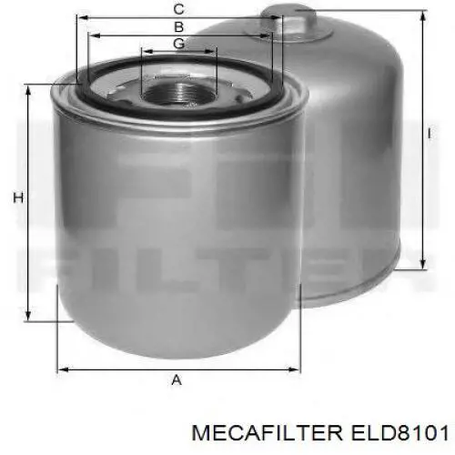 L14 Mahle Original filtro del secador de aire (separador de agua y aceite (CAMIÓN))