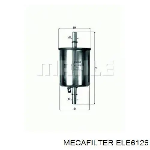 Filtro combustible Chevrolet Aveo 2 T250, T255