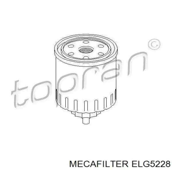 ELG5228 Mecafilter Filtro de gasolina