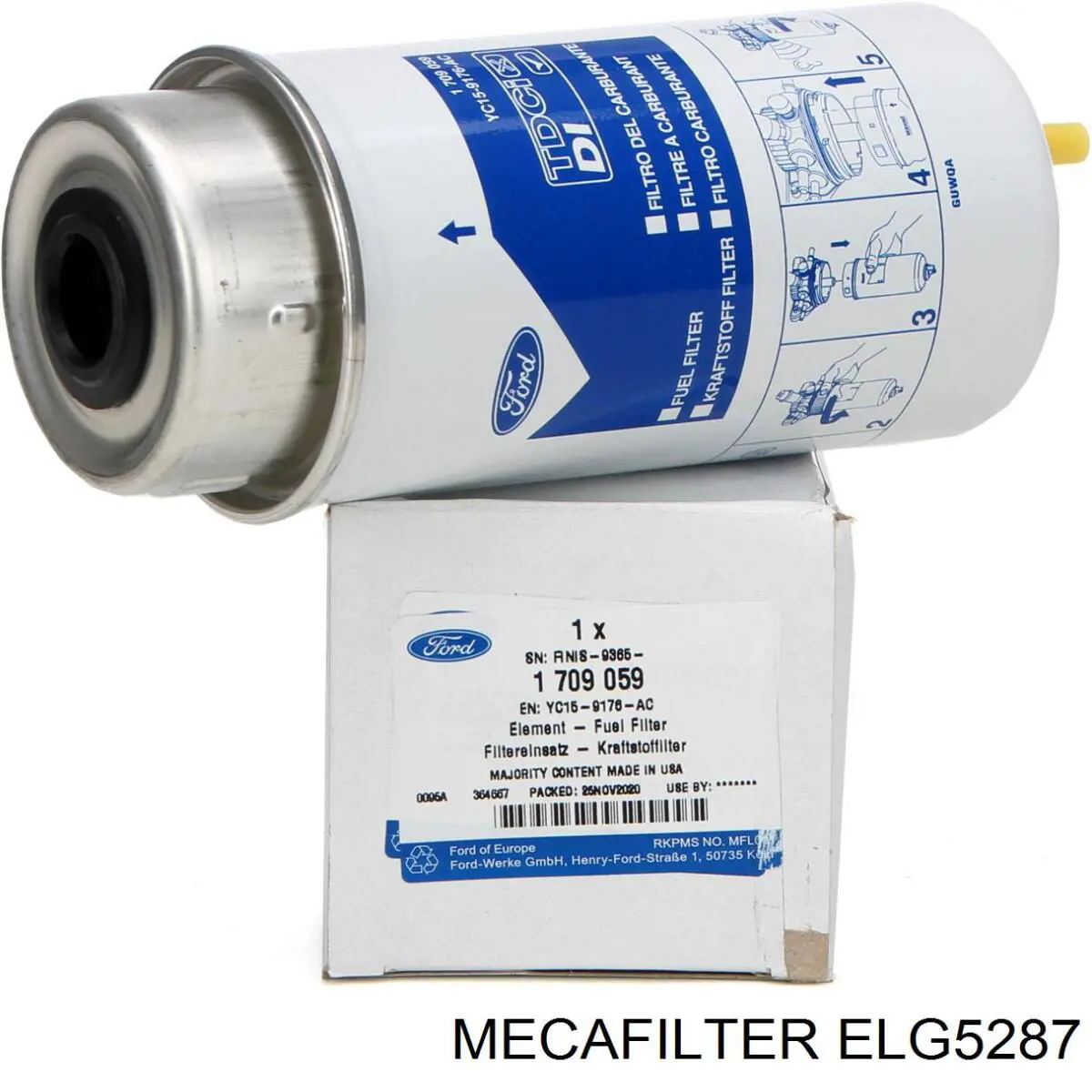 Filtro de combustible Ford Transit  (V347/8)