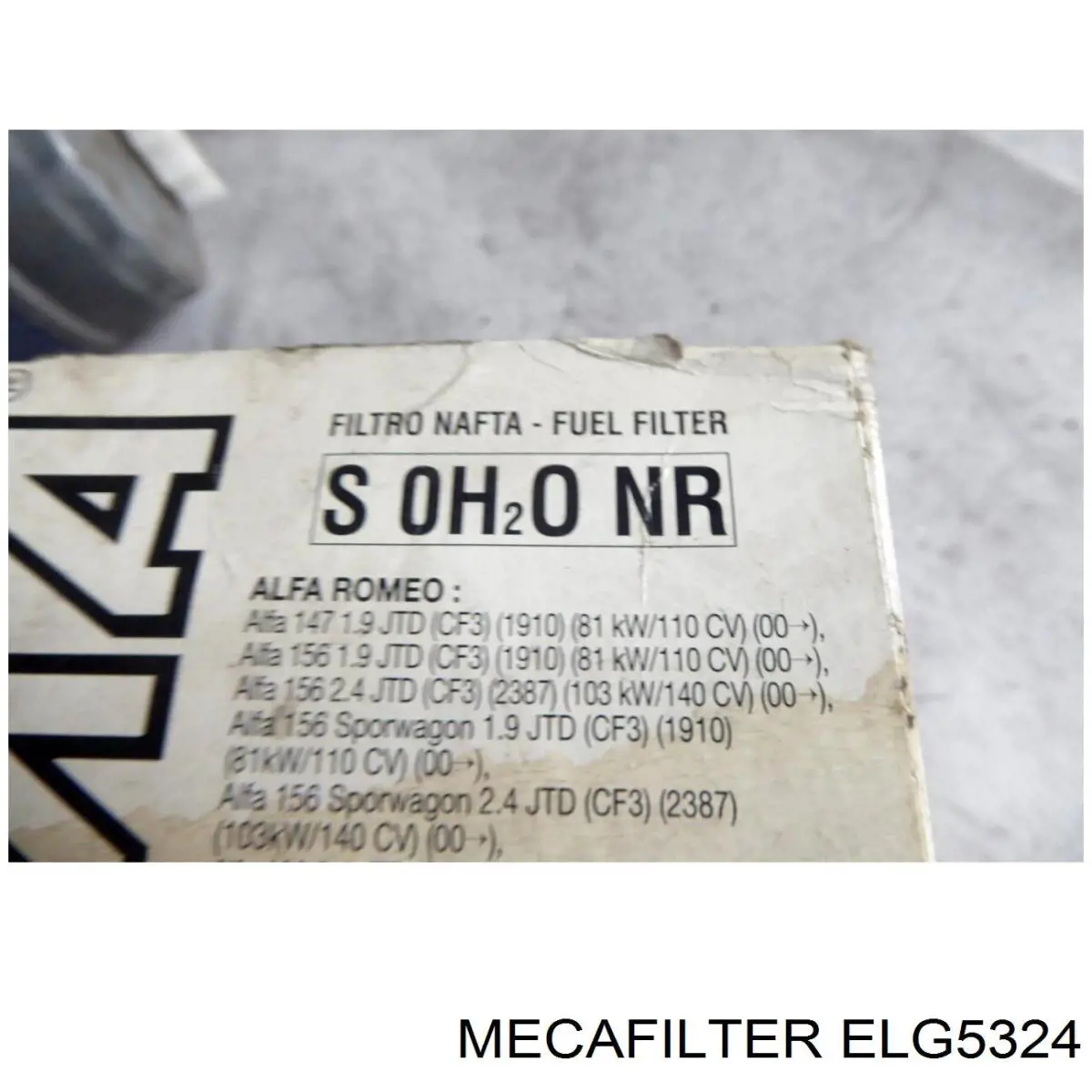 Filtro de combustible ELG5324 Mecafilter