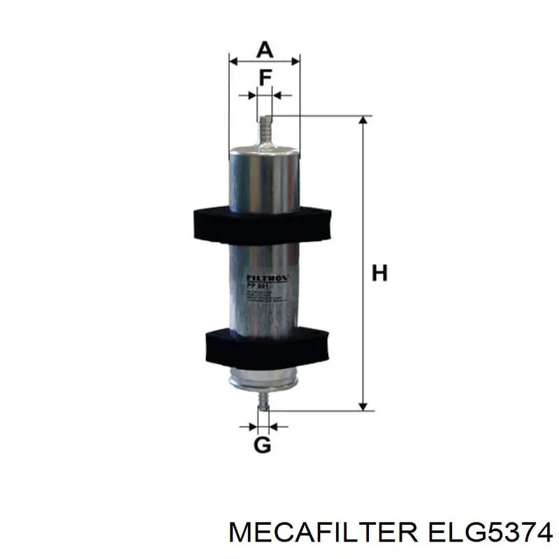ELG5374 Mecafilter filtro combustible