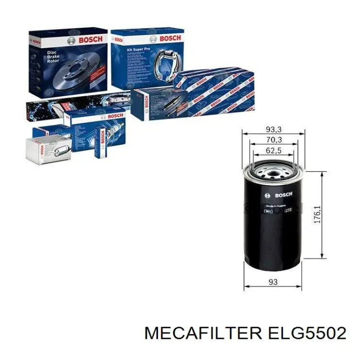 ELG5502 Mecafilter filtro combustible