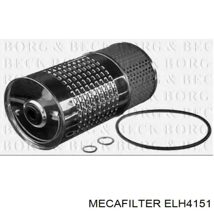 Filtro de aceite motor Mecafilter ELH4151