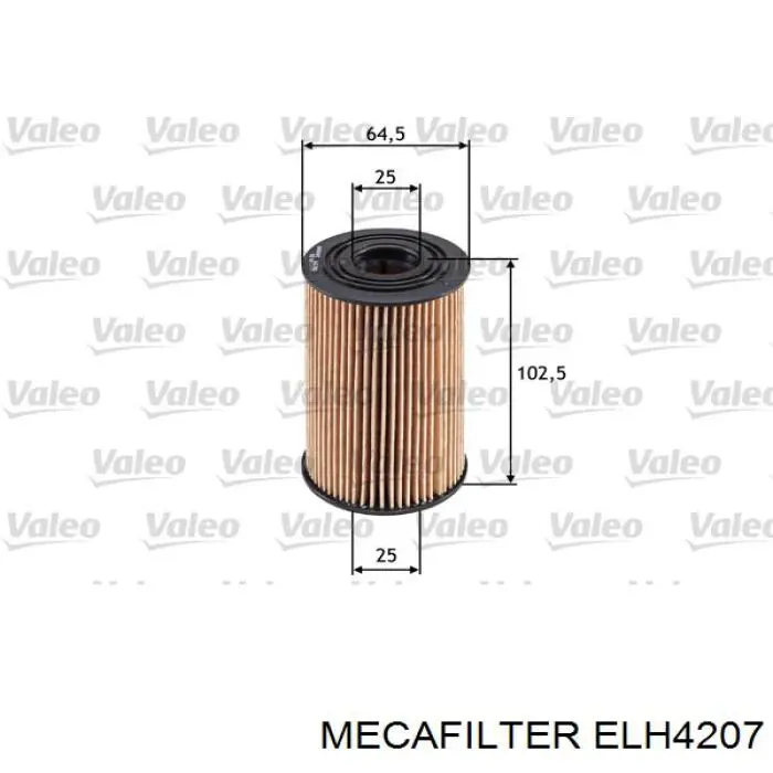 ELH4207 Mecafilter filtro de aceite