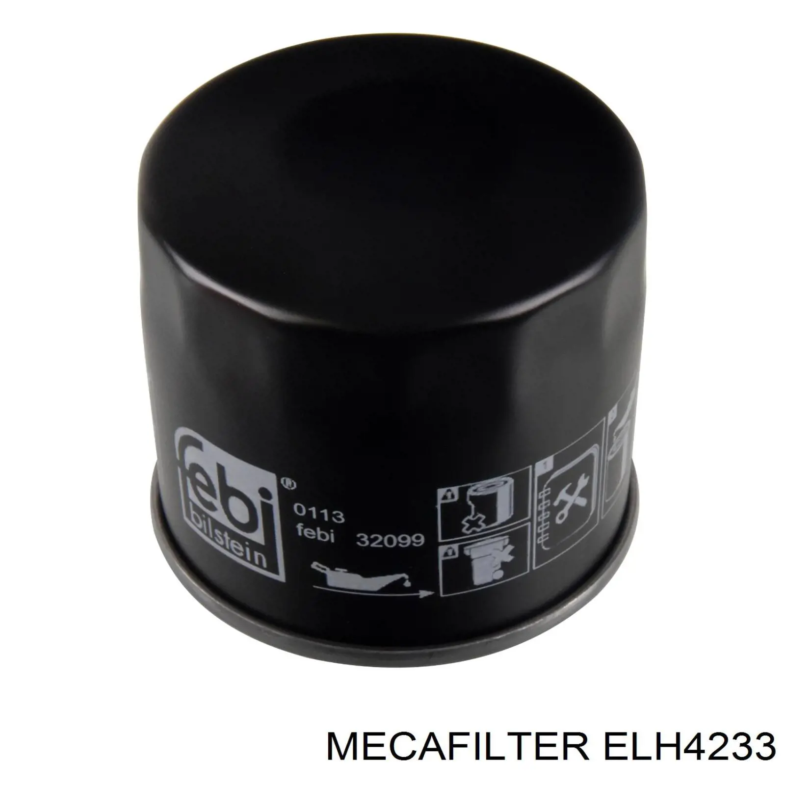 Filtro de aceite motor Mecafilter ELH4233
