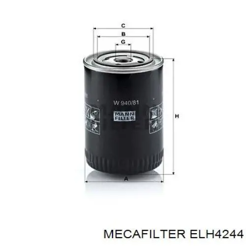 Filtro de aceite FO205S Japan Parts