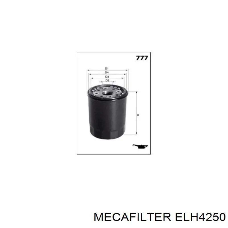 ELH4250 Mecafilter filtro de aceite