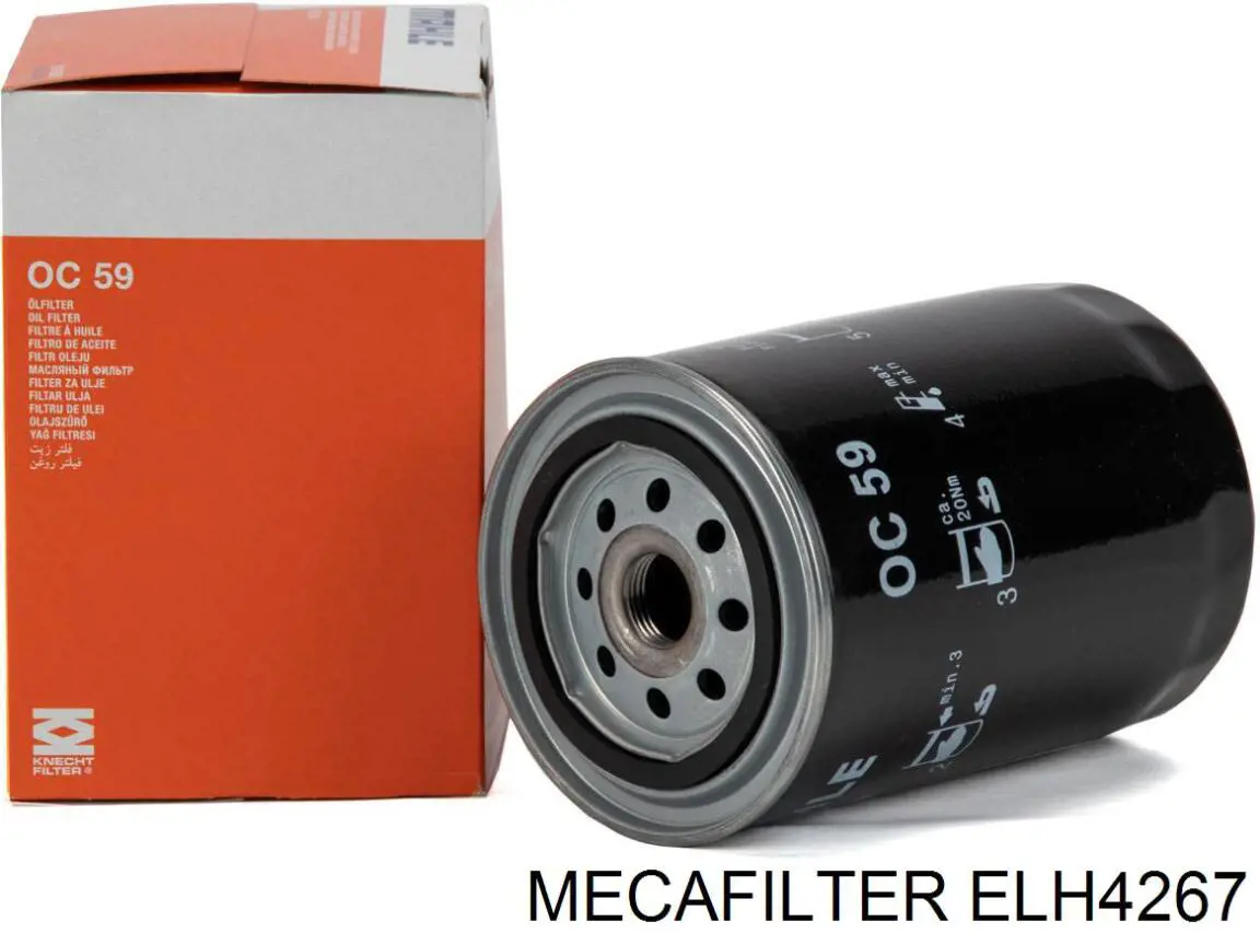 ELH4267 Mecafilter filtro de aceite