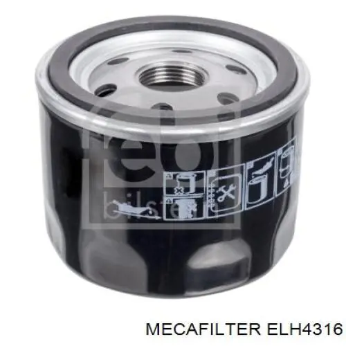 ELH4316 Mecafilter filtro de aceite