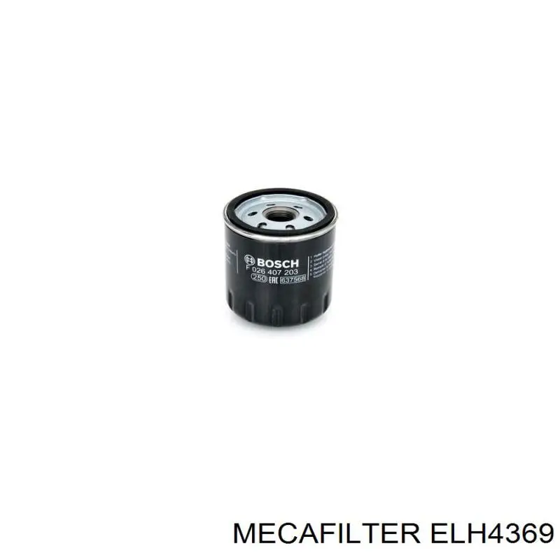 Filtro de aceite ELH4369 Mecafilter