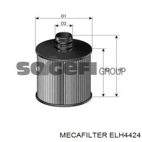 Filtro de aceite Mecafilter ELH4424 precio, desde 11,73 EUR