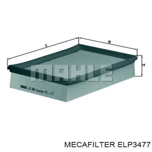 ELP3477 Mecafilter filtro de aire