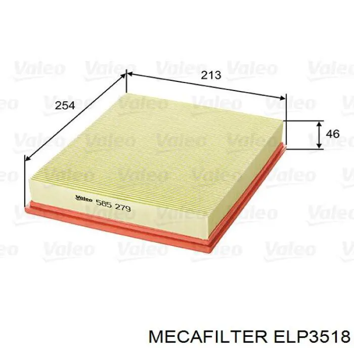 ELP3518 Mecafilter filtro de aire