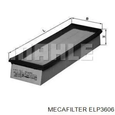 ELP3606 Mecafilter filtro de aire