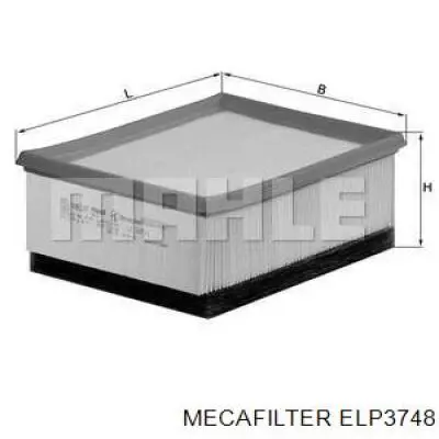 ELP3748 Mecafilter filtro de aire