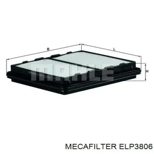 ELP3806 Mecafilter filtro de aire