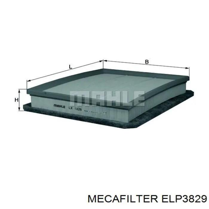 ELP3829 Mecafilter filtro de aire