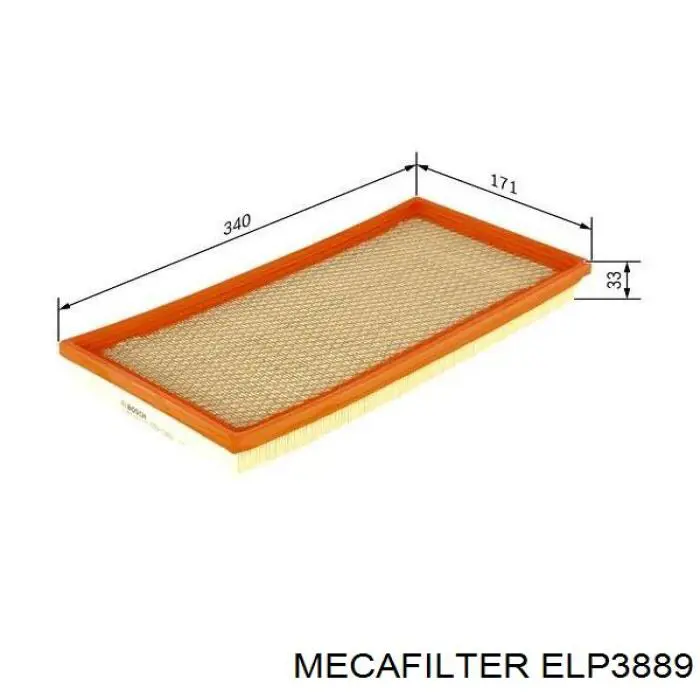 ELP3889 Mecafilter filtro de aire