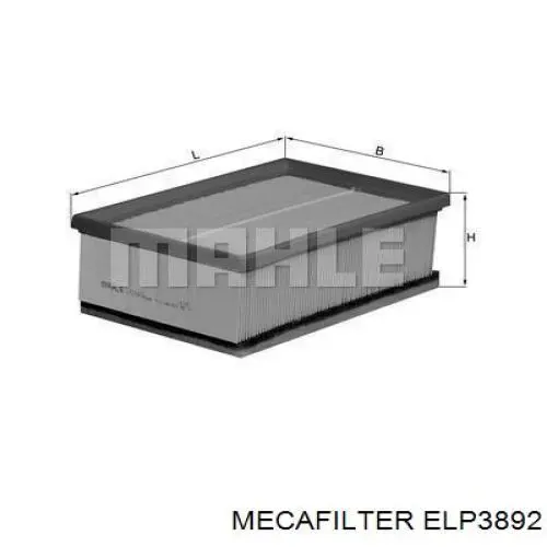 ELP3892 Mecafilter filtro de aire