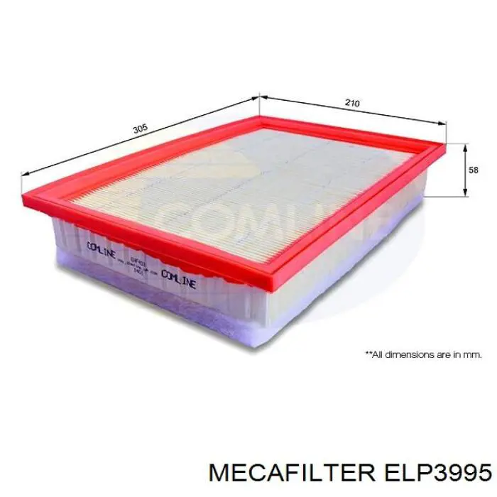 ELP3995 Mecafilter filtro de aire