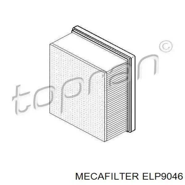 ELP9046 Mecafilter Filtro de aire de motor