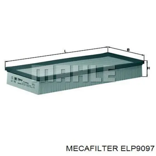 ELP9097 Mecafilter filtro de aire