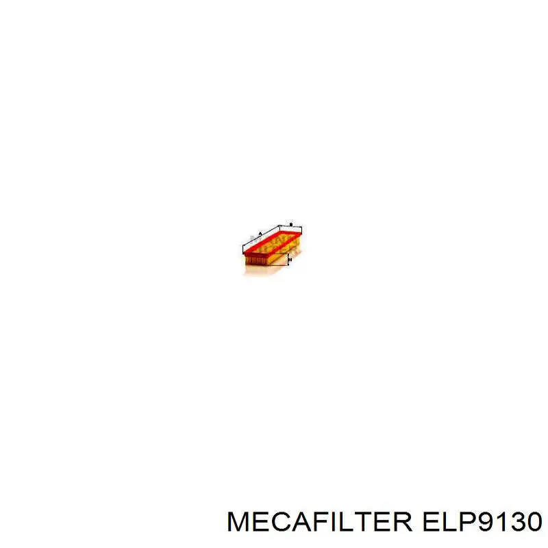 Filtro de aire ELP9130 Mecafilter