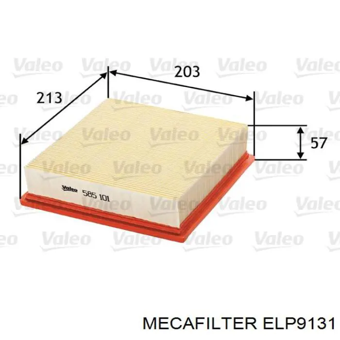 ELP9131 Mecafilter filtro de aire