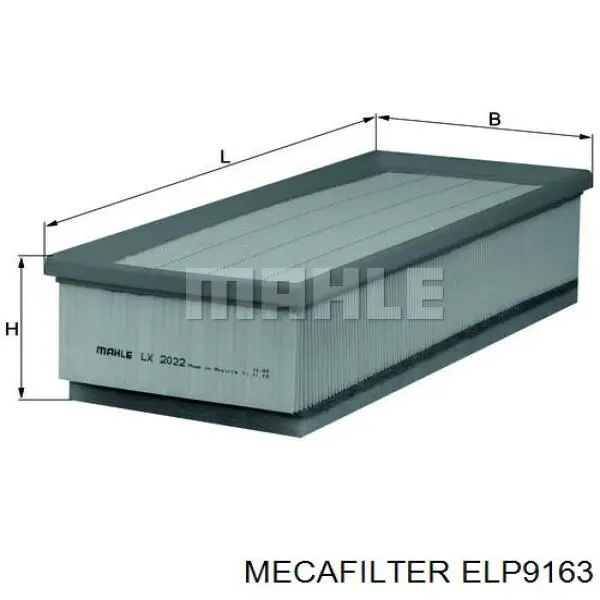 ELP9163 Mecafilter filtro de aire