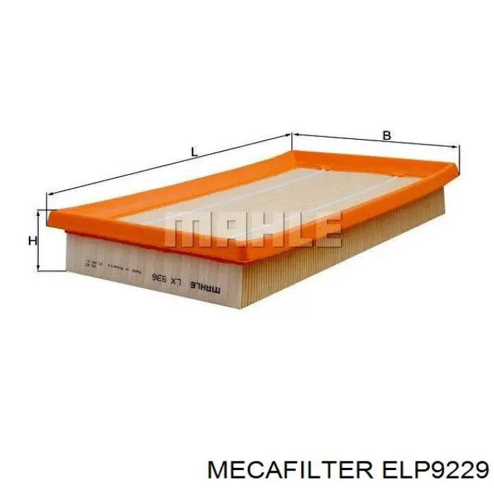ELP9229 Mecafilter filtro de aire