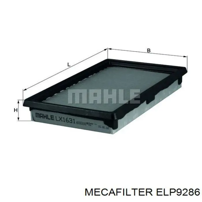 El filtro de aire Mecafilter ELP9286 precio, desde 8,36 EUR