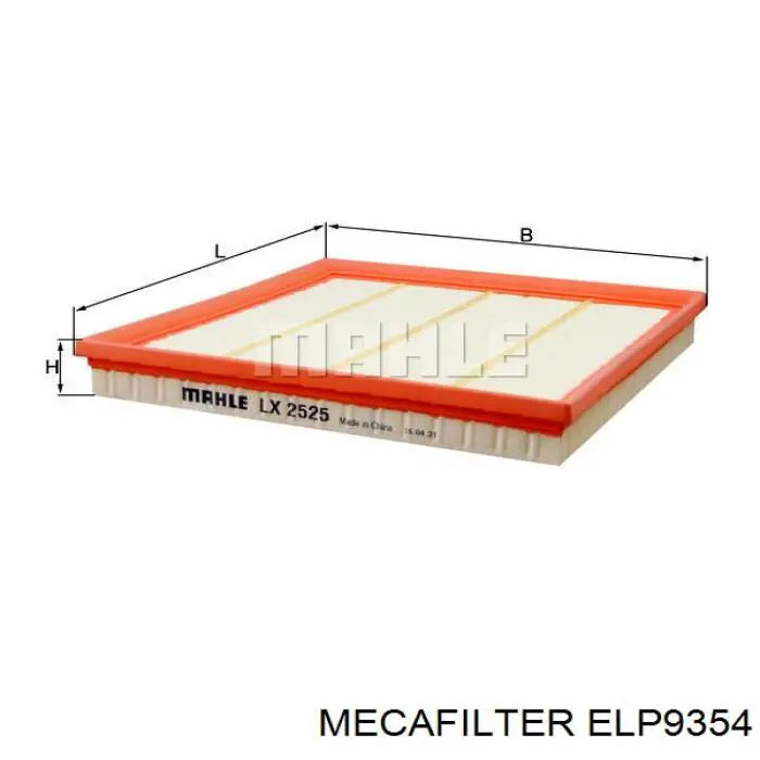 ELP9354 Mecafilter filtro de aire