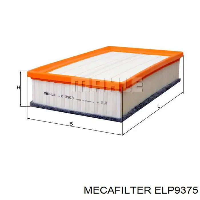 ELP9375 Mecafilter filtro de aire