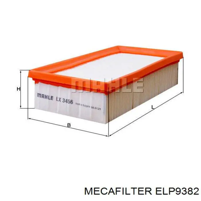 ELP9382 Mecafilter filtro de aire