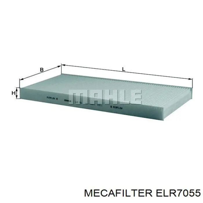 ELR7055 Mecafilter filtro de habitáculo