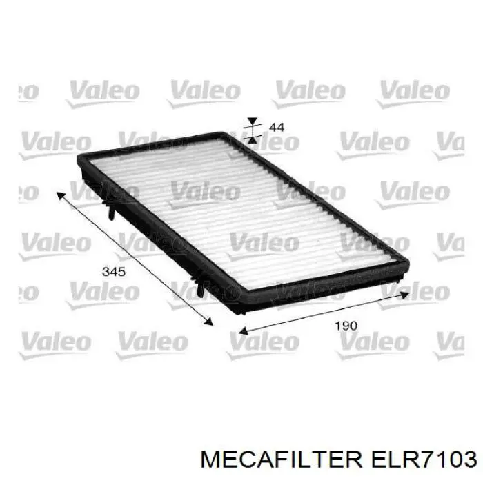 ELR7103 Mecafilter filtro habitáculo