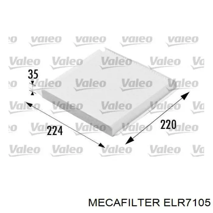Filtro de habitáculo Peugeot Partner 1 5F