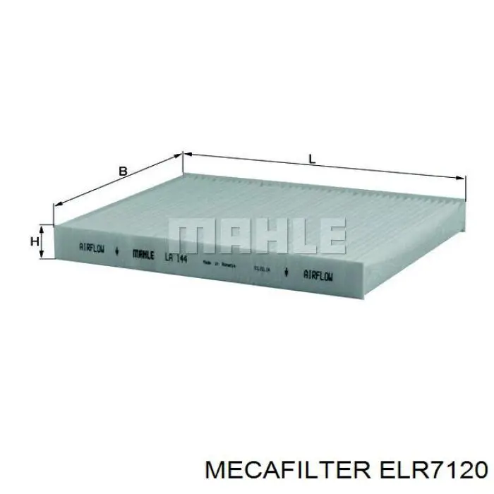 ELR7120 Mecafilter filtro habitáculo