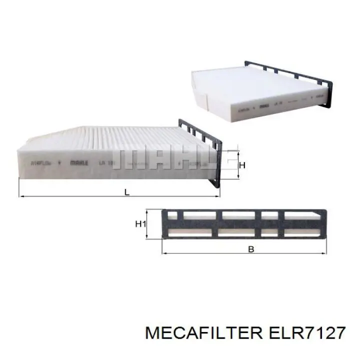ELR7127 Mecafilter filtro habitáculo