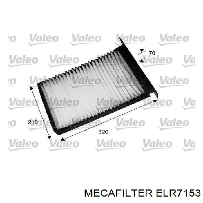 ELR7153 Mecafilter filtro habitáculo