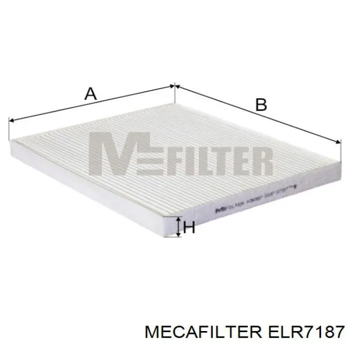 ELR7187 Mecafilter filtro habitáculo
