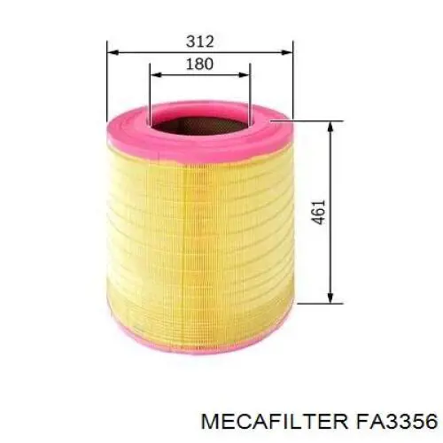 FA3356 Mecafilter filtro de aire