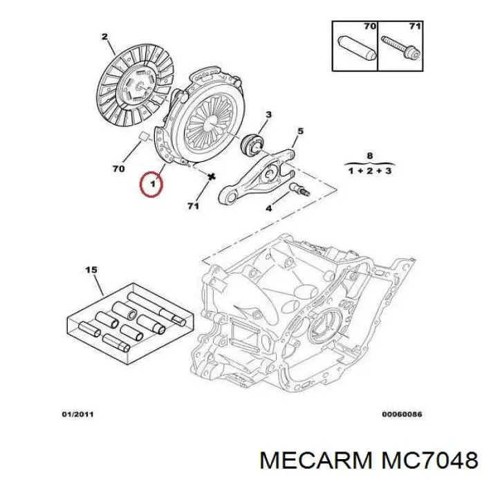 Plato de presión de embrague ADP153208N Blue Print