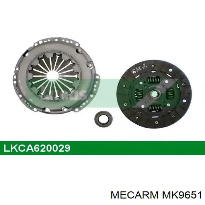 MK9651 Mecarm kit de embrague (3 partes)