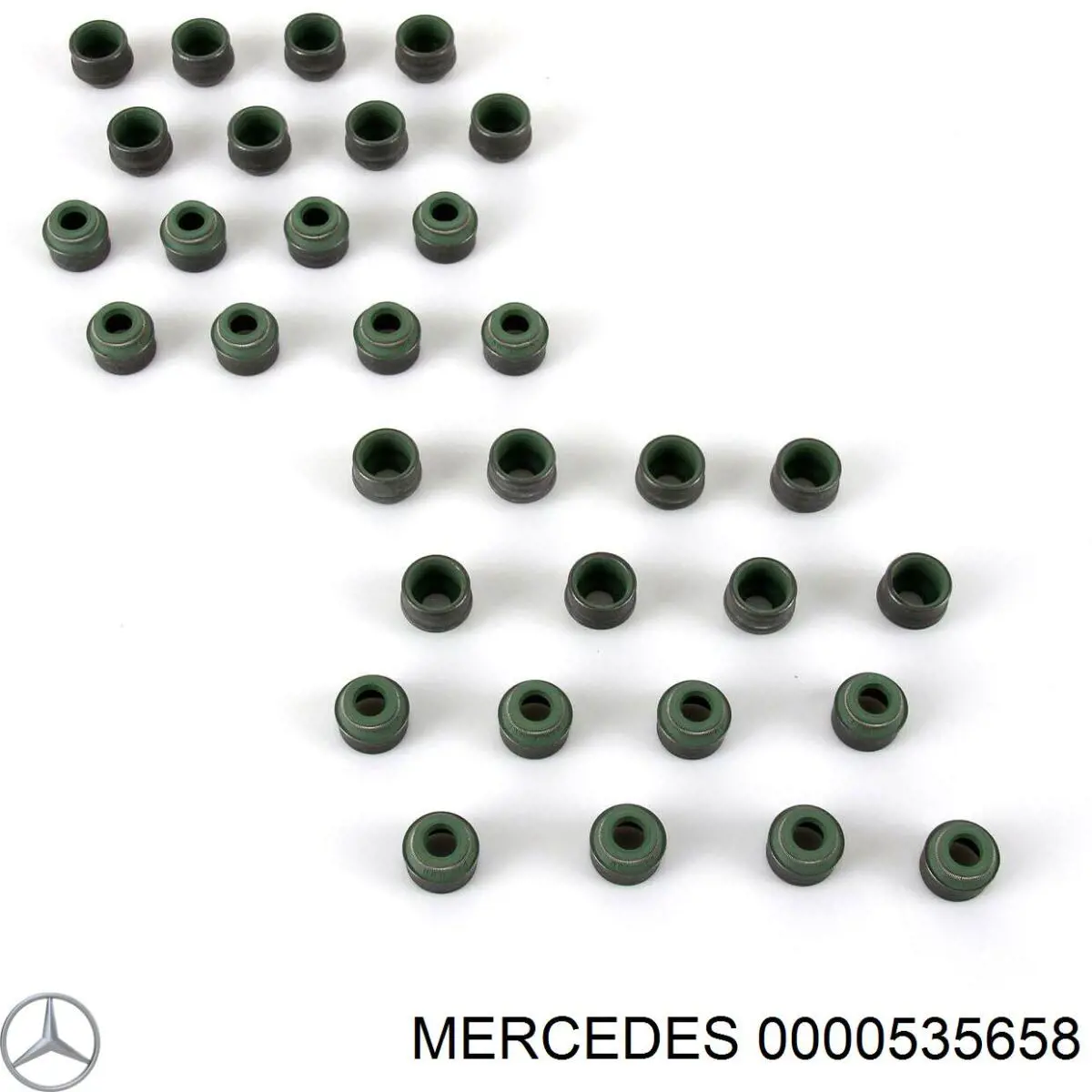 0000535658 Mercedes sello de aceite de valvula (rascador de aceite Entrada/Salida Kit De Motor)